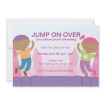 Bounce House Girl's Birthday Party Invitations