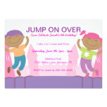 Bounce House Girl's Birthday Party Invitations