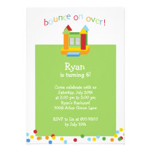 Bounce House Party Invitation