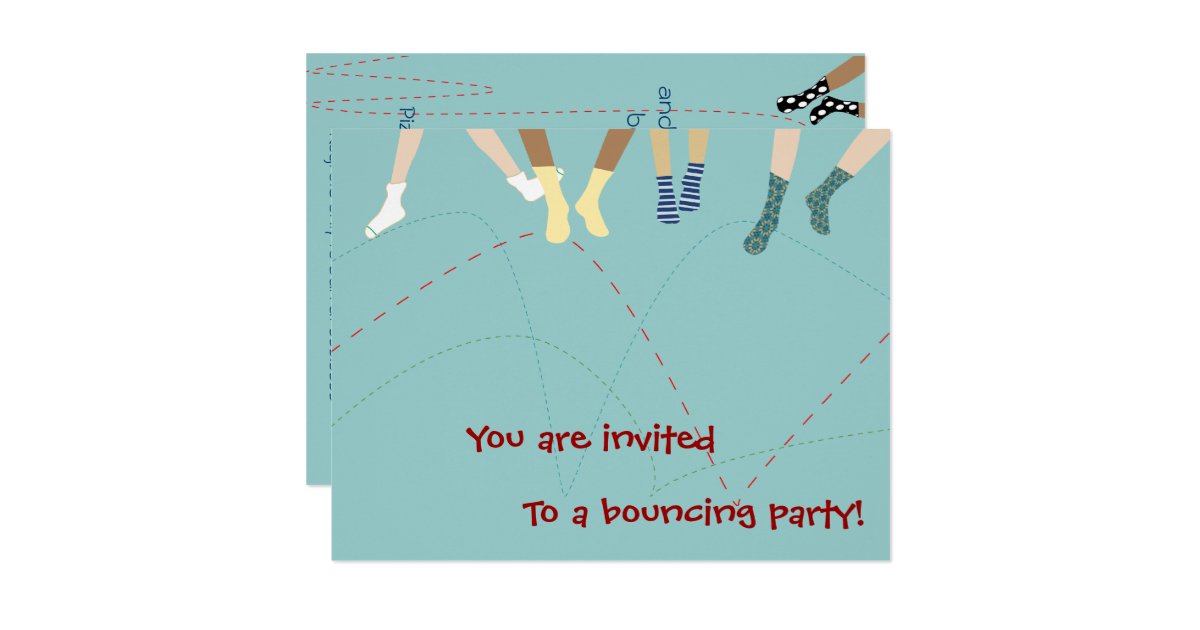 Bounce Party Invitation | Zazzle