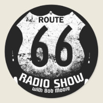 Bounce Radio Route 66 Round Sticker stickers
