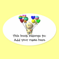 BOUNCING BABY BOY WITH 10 BALLOONS stickers