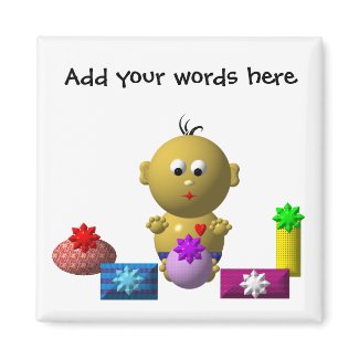 BOUNCING BABY BOY WITH 5 PRESENTS
