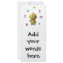 BOUNCING BABY BOY WITH 9 BUTTERFLIES RACK CARD DESIGN