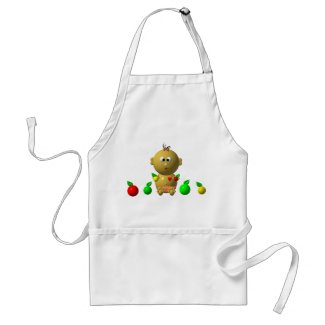 BOUNCING BABY GIRL WITH 6 APPLES