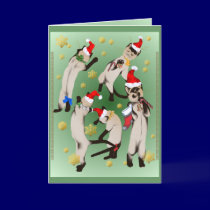 Bouncing Bunch Of Christmas Kittie Card by Lotacats Bouncing Bunch Of Christmas Kittie Card