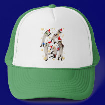 Bouncing Bunch Of Christmas Kitties Hat by Lotacats Bouncing Bunch Of Christmas Kitties Hat