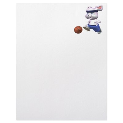 Bouncing Bunny Customized Letterhead by SportsArena
