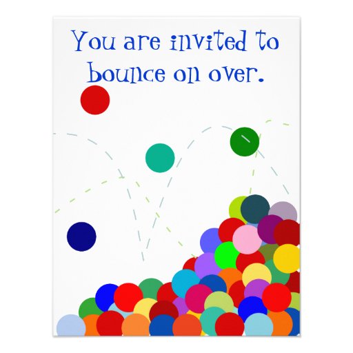 Bouncing Party Invitation