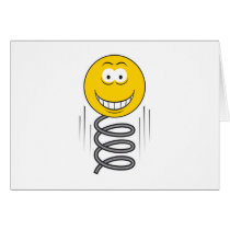 Bouncing Spring Smiley Face cards