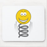 Bouncing Spring Smiley Face Mouse Mat