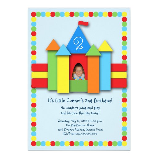 Bouncy Bithday Invitation