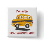 Bouncy School Bus Identification Button