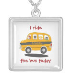 Bouncy School Bus Rider Necklace