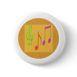 Bound to Sound Good -  Dancing Music Symbols Pin