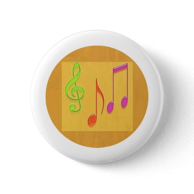 Bound to Sound Good -  Dancing Music Symbols Pin by multi_name_prints