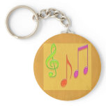 Bound to Sound Good -  Dancing Music Symbols Keychain