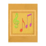 Bound to Sound Good -  Dancing Music Symbols Postcards