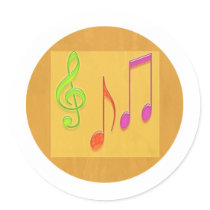 Bound to Sound Good -  Dancing Music Symbols Sticker
