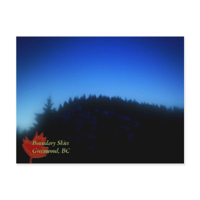 Boundary Skies, Greenwood, BC Post Cards by EhCanada