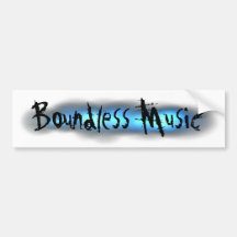 Boundless Music Banner Bumper Sticker