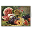  - Lovely vintage fruit and vegetables, some as still life art, with a wide assortment on cards and invitations.: Sizes 