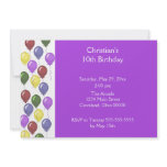 Bountiful Balloons Invitation (Purple)