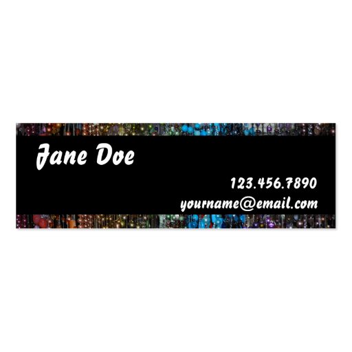 Bountiful Beads Business Cards (back side)