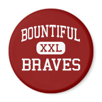 Bountiful - Braves - High School - Bountiful Utah Refrigerator Magnets