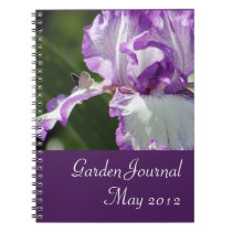 Bountiful Butterfly Iris Photography Spiral Notebook
