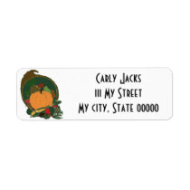 Bountiful Cornucopia Address Label