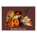 Bountiful Harvest Cornucopia Card card