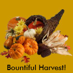 Bountiful Harvest Cornucopia magnet