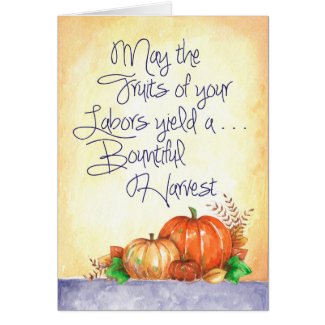 Bountiful Harvest - Greeting Card