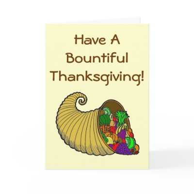 Bountiful Thanksgiving Card by Syralia