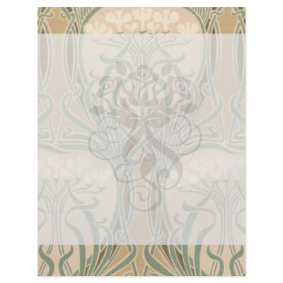 bounty of the earth art nouveau design flyer design by dooni_damask