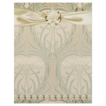 bounty of the earth art nouveau design letterhead template