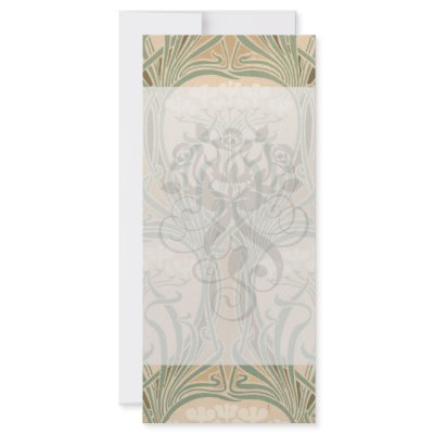 bounty of the earth art nouveau design rack card design by dooni_damask