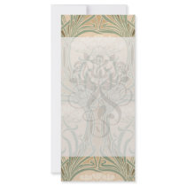 bounty of the earth art nouveau design rack card design