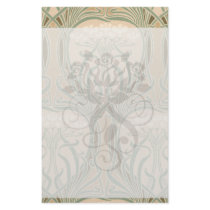 bounty of the earth art nouveau design customized stationery