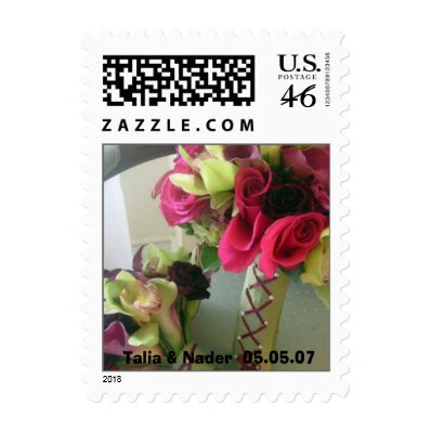 bouquet2,  Talia & Nader  05.05.07 Postage Stamp
