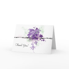 Bouquet Abstract Illustration Thank You! Card card
