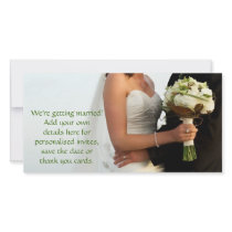 Bouquet Blush Custom Photo Card
