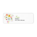 Bouquet Bridal Shower Address Label label