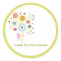 Bouquet Bridal Shower Favour Sticker sticker