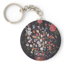 Bouquet By Bruegel D. Ä. Jan (Best Quality) Keychain
