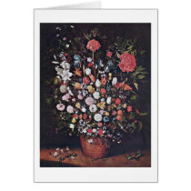 Bouquet By Jan Brueghel The Elder Cards