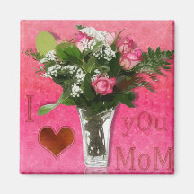Bouquet for my mom fridge magnet
