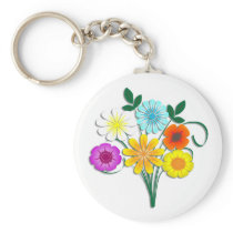 Bouquet of Flowers keychains