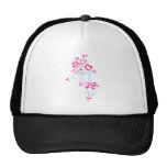 bouquet of hearts mesh hats